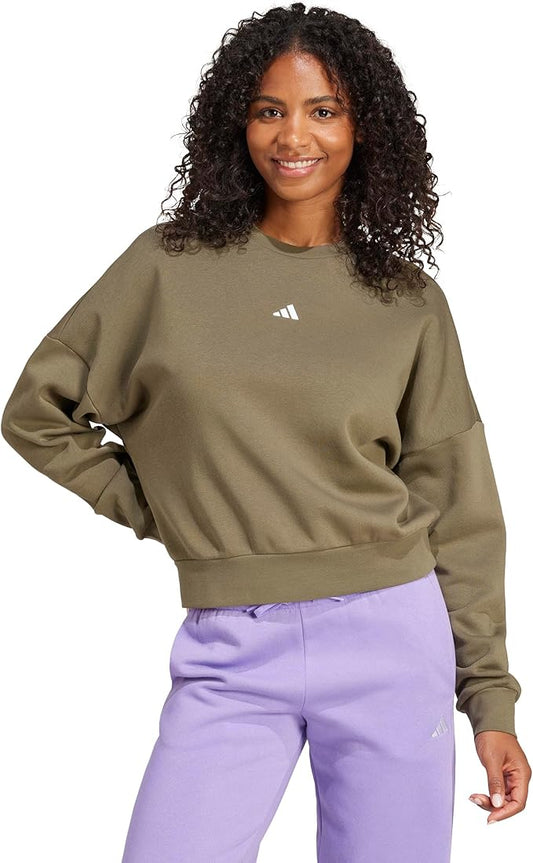 adidas Women’s Essentials Small Logo Feel Cozy Sweatshirt