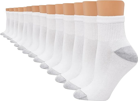 Hanes Women's Cushioned Athletic Ankle Socks (14-Pack)