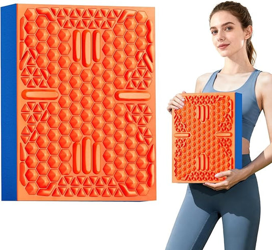 HAPBEAR Exercise Balance Pad - 15"x12" Non-Slip Textured Foam Balance Pad with 2-in-1 Stability & Massage - 2.2" Thick TPE...