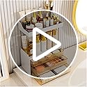 StorBin 3 Drawers Makeup Organizer - 5 Tier Bathroom Counter Organizers and Storage, Versatile Perfume Vanity Organizer, I...