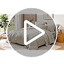 Monbix Queen Comforter Set - 7 Pieces Beige Bed in a Bag Queen Bedding Sets with Comforters, All Seasons Comforter Bed Set...